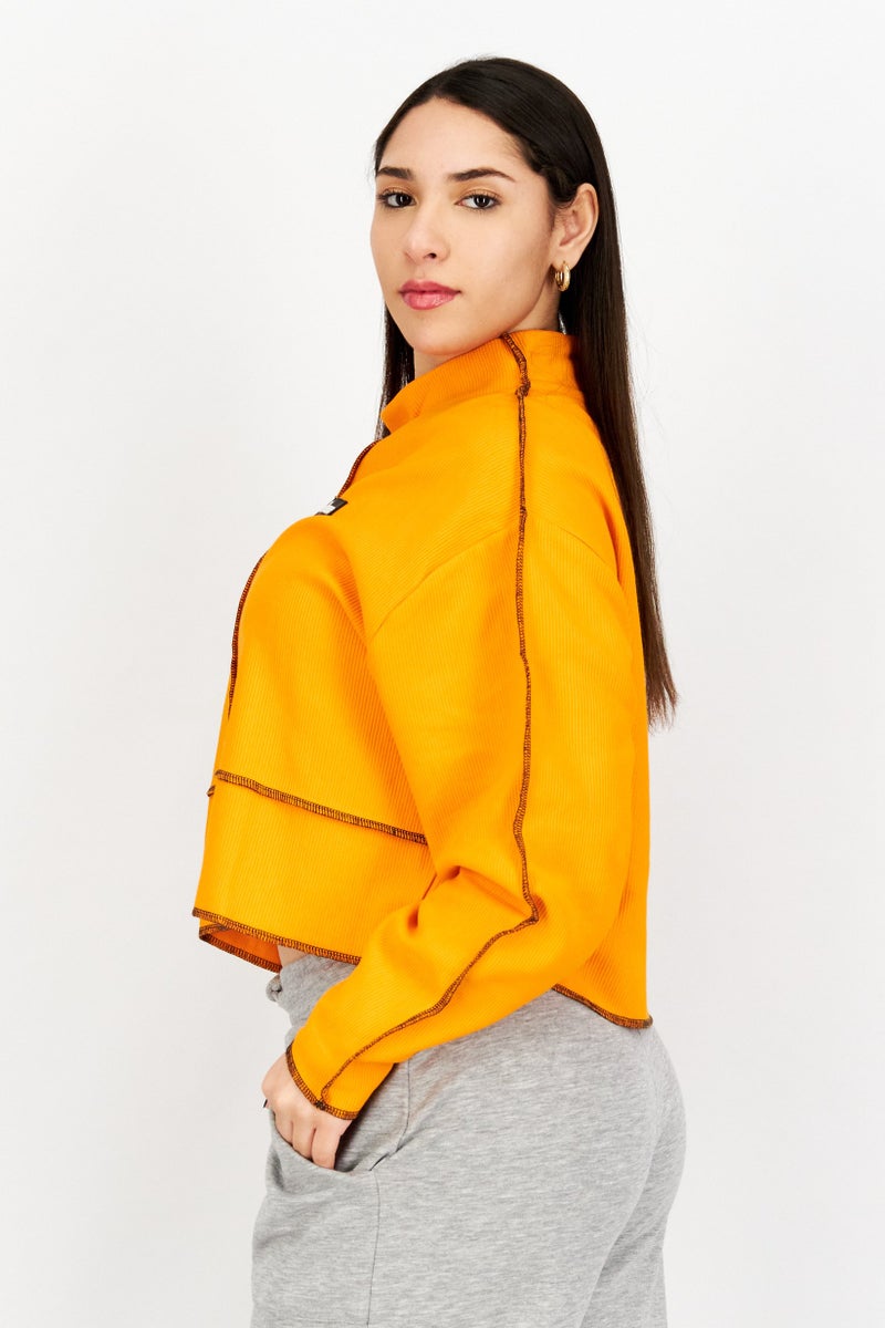 Ellesse قمصان تدريب طويلة الأكمام للنساء، برتقالية - Image 4