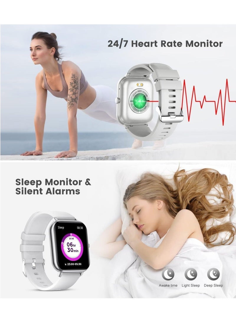 general 1.83-inch Smartwatch with Answer/Make Calls, Fitness Tracker Heart Rate Monitor, Sleep Monitor, Step Counter with 21 Sports Modes, IP68 Waterproof Smart Watch for Android/iPhones - Image 4