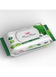 Music Flower Music Flower Wet Wipes Mint 160 Wipes 