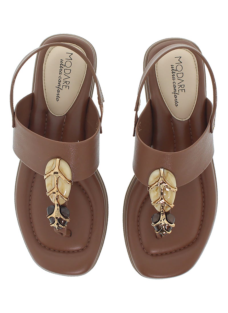 Modare Women’s Flat Sandals with Back Strap – Secure Fit and Lightweight Daily Wear - Image 5