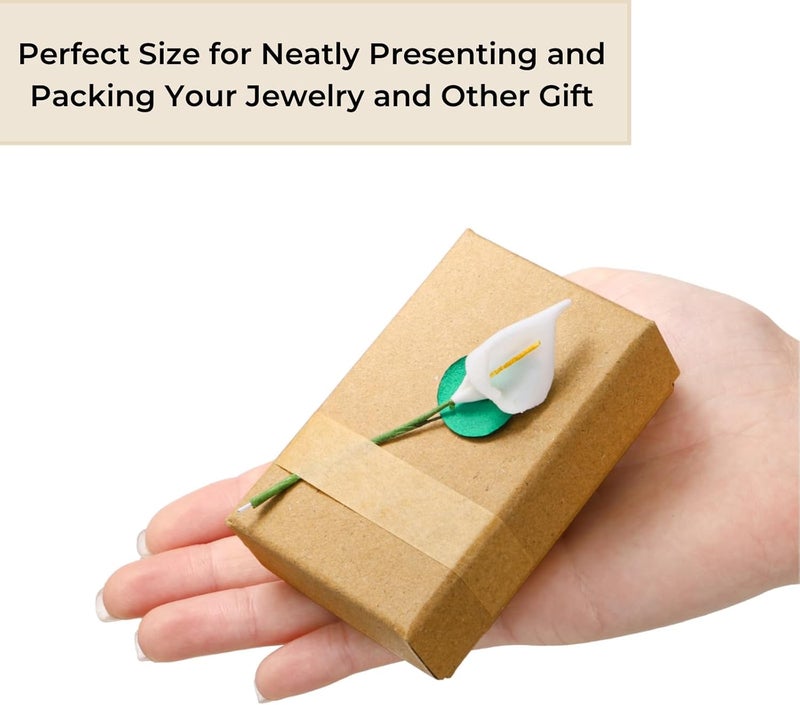 ZAVOOS 40 Pieces Jewelry Gift Boxes, 3.3''L x 2''W x 1''H Small Gift Packaging Box with Lid, Flower Cardboard Paper Jewelry Storage Boxes Bulk for Women Necklaces Bracelets Earrings - Image 3