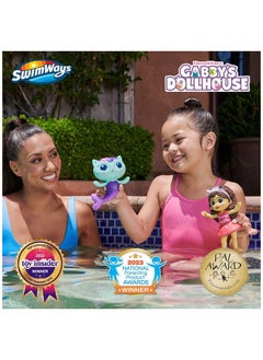 SwimWays Gabby’S Dollhouse Floatin' Figures Swimming Pool Accessories & Kids Pool Toys Party Supplies & Water Toys For Kids Aged 3 & Up Gabby & Mercat 2 Pack  - Image 3