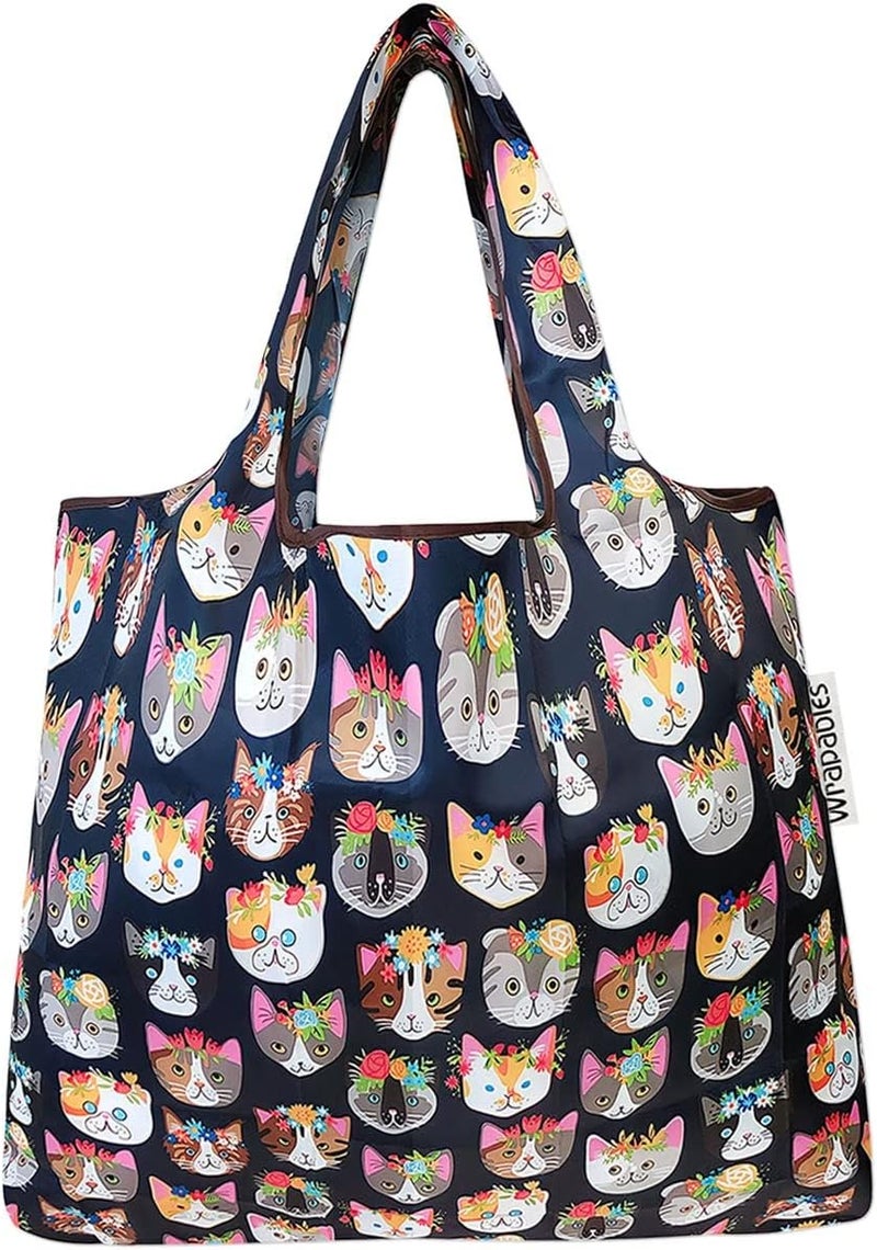 allydrew Foldable Tote Nylon Reusable Grocery Bag (Set of 2) - Image 2