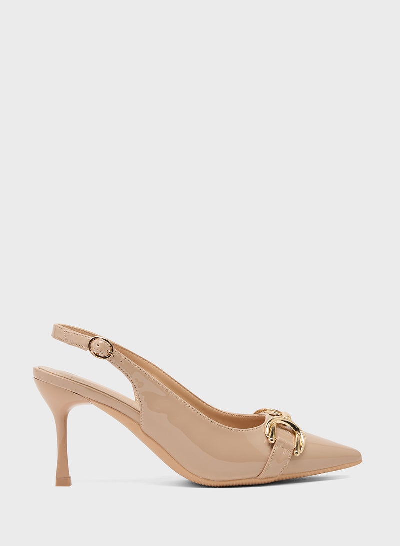 ELLA High Heeled Sling Back Pump - Image 1