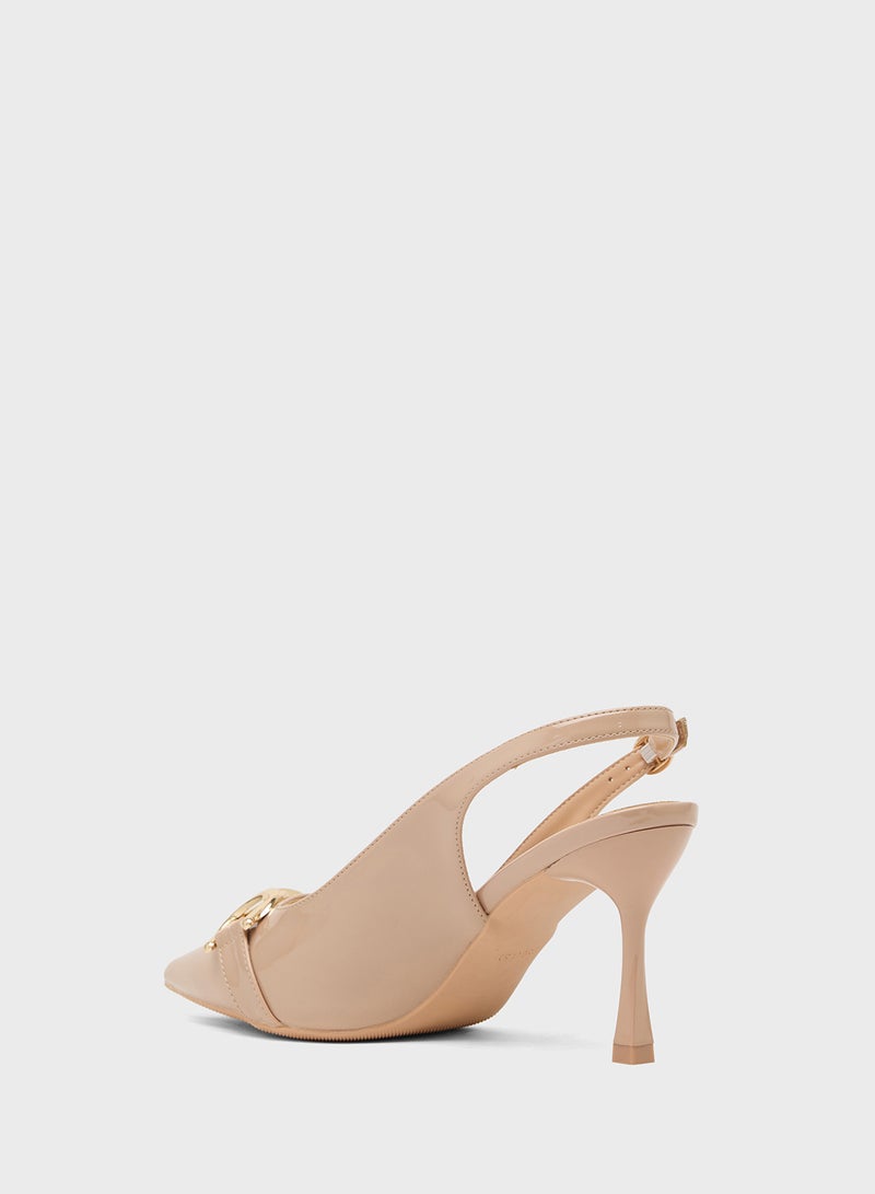 ELLA High Heeled Sling Back Pump - Image 3