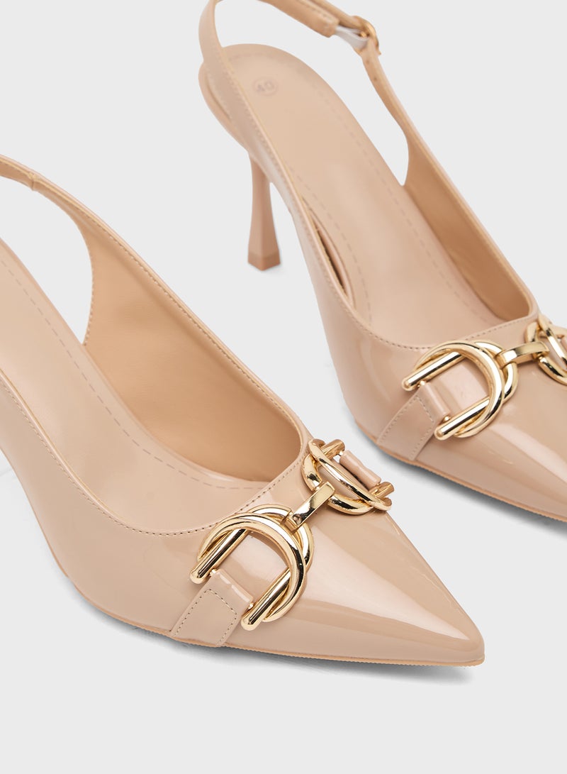 ELLA High Heeled Sling Back Pump - Image 4