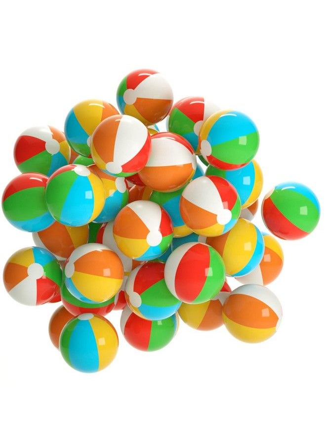 Top Race - Large Beach Balls Bulk Beach Balls Big Inflatable Beach Balls 12 Inch For Kids Pool Summer Beach Party Favors & Water Games Beachball Beach Balls Inflatable Large Beach Ball Pack Of 24 - Image 1