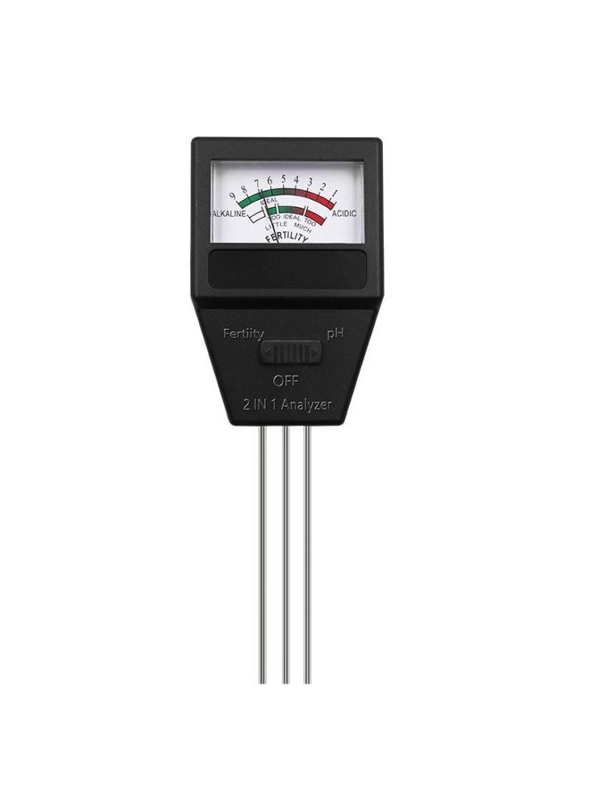 Soil Fertility Tester: 2-in-1 PH and Moisture Test Pen for Gardening Flowers and Grass 