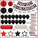 ZERODECO Black Red Birthday Decorations Happy Birthday Banner with Honeycomb Ball Hanging Swirl Streamer Garland Balloon Happy Birthday Party Decorations for Women Men Boys Girls - Image 4