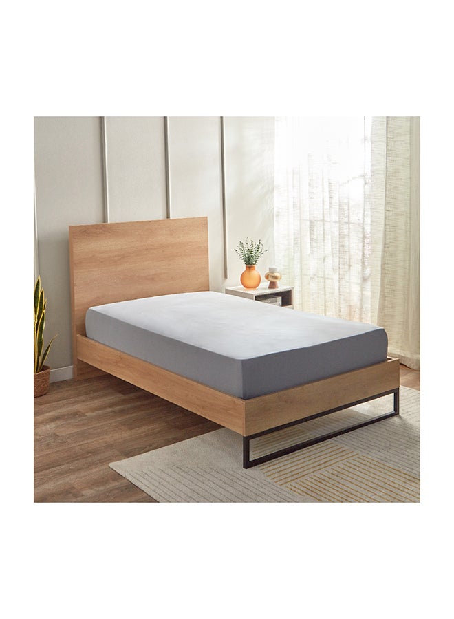 Home Box Ferum Micro Jersey Twin Fitted Sheet 200 x 30 x 120 cm  - Image 1