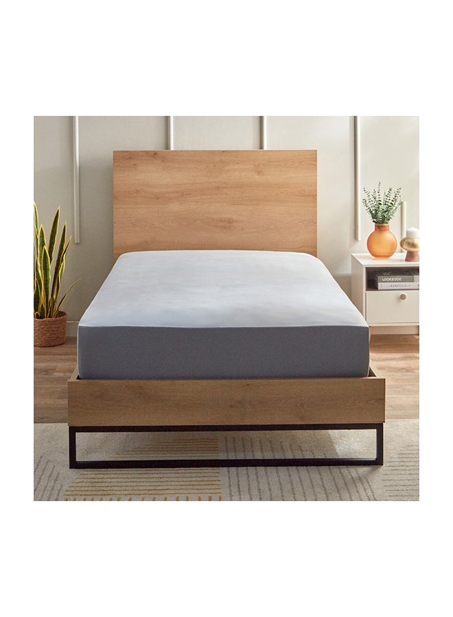 Home Box Ferum Micro Jersey Twin Fitted Sheet 200 x 30 x 120 cm  - Image 2