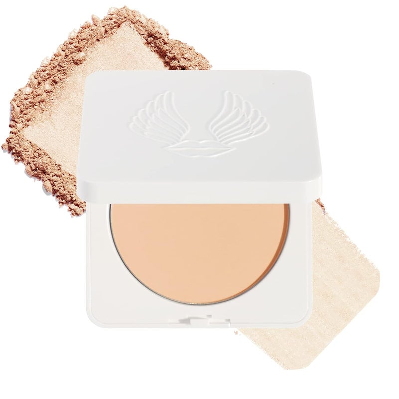 True + Luscious True  Luscious Sheer Halo Complexion Powder  Natural Matte Finish Foundation Sheer to Medium Coverage  Clean Vegan and Cruelty Free Powder Foundation  032 oz