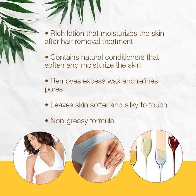 GiGi Post Waxing Lotion - Soothing After Wax Care Treatment, Moisturizing Post Epilation Care, Hydrating Skin Softener, 16 fl oz - Image 2