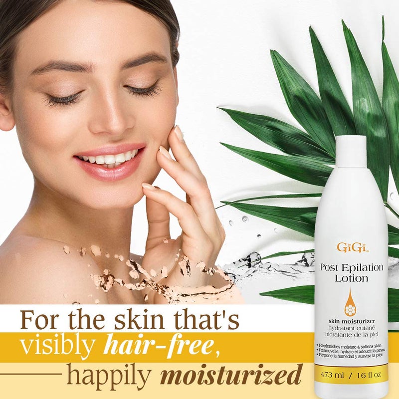 GiGi Post Waxing Lotion - Soothing After Wax Care Treatment, Moisturizing Post Epilation Care, Hydrating Skin Softener, 16 fl oz - Image 3