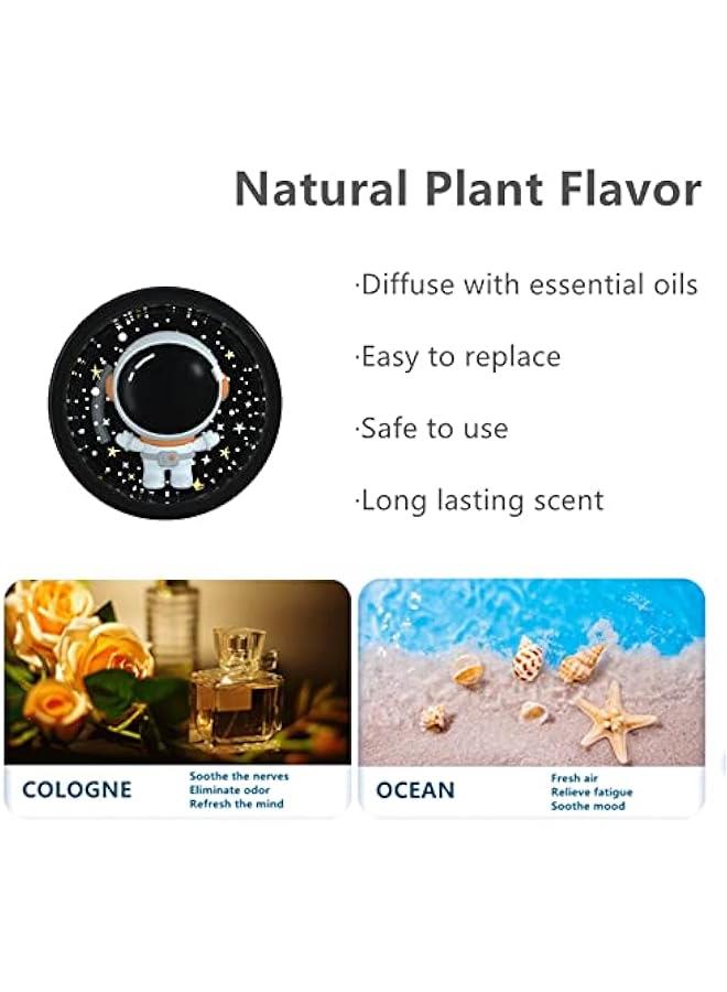 معطر جو للسيارة بتصميم كرتوني رائد فضاء من دايوجيان، موزع هواء لطيف للسيارة بتصميم مبتكر متوهج لتزيين السيارة بخاصية اطلاق الروائح العلاجية، ملحقات فتحة تهوية السيارة - Image 4
