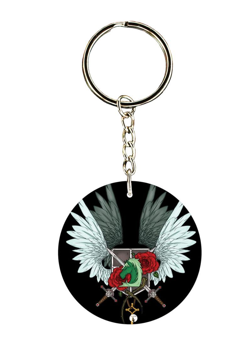RKN Anime Attack On Titan Printed Keychain