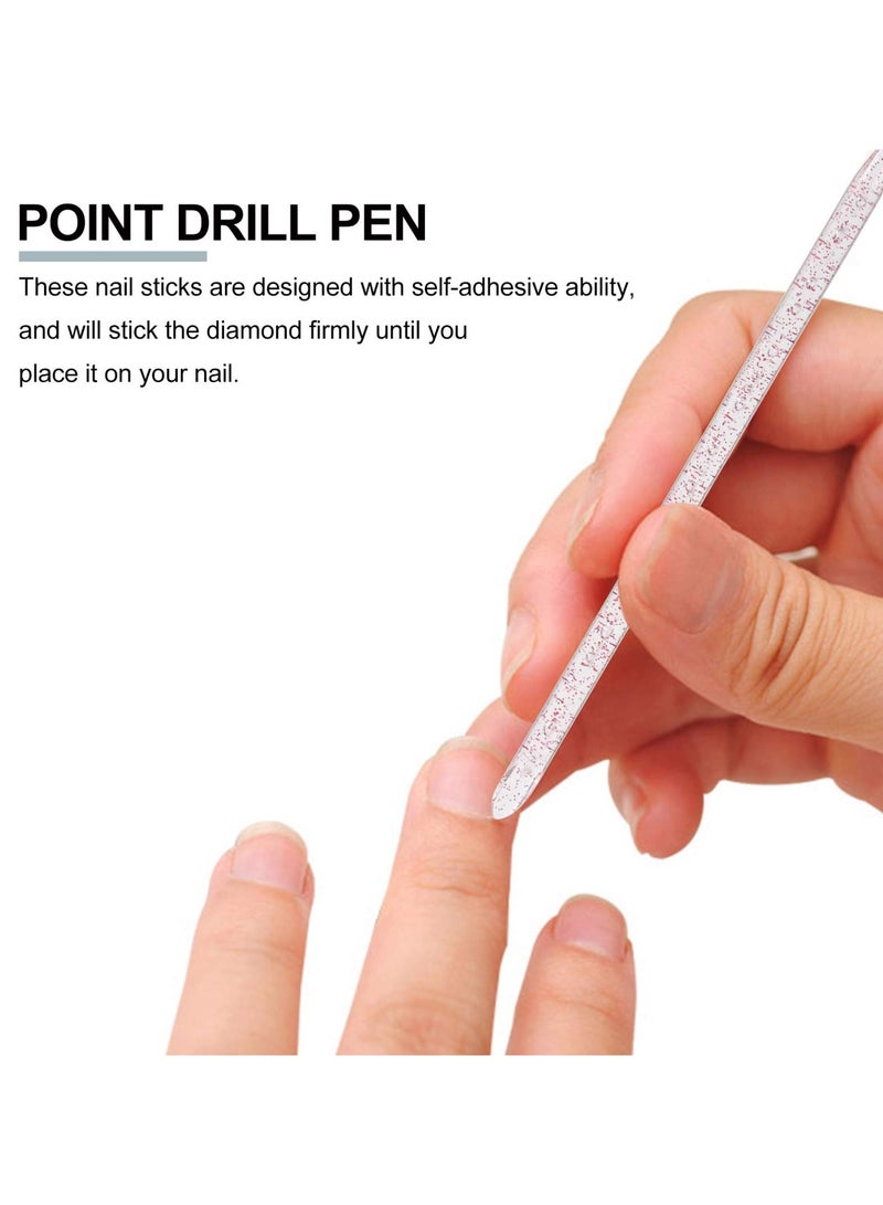 Generic 50Pcs Nail Art Sticks Double Ended Manicure Point Drill Pens for Nail Design - Image 3