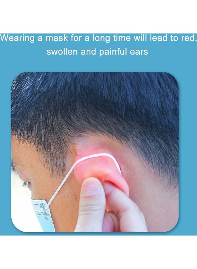 1Pc Face Mask Ear Hook Buckle With Adjustable Ear Strap Extension In Soft Plastic For Disposable N95 And KF94 Mask - Image 2