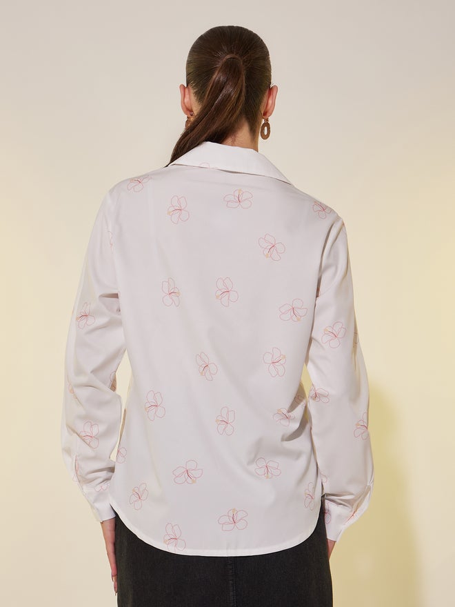 Take Two Take Two Floral Print Oversized Spread Collar Shirts  - Image 5