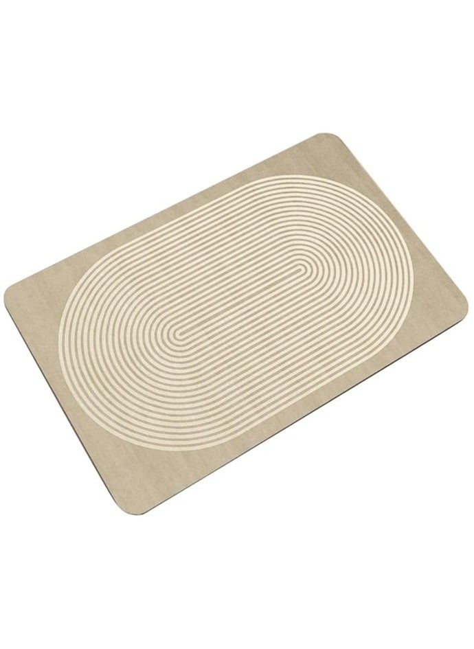 TYCOM Diatom Bath Mat Super Absorbent Bathtub Mat with Non Slip Anti Slip Bathroom Floor Mats and Quick Dry Bath Rug Thickened Soft Easier Clean Carpet 50 By 80 CM  - Image 2