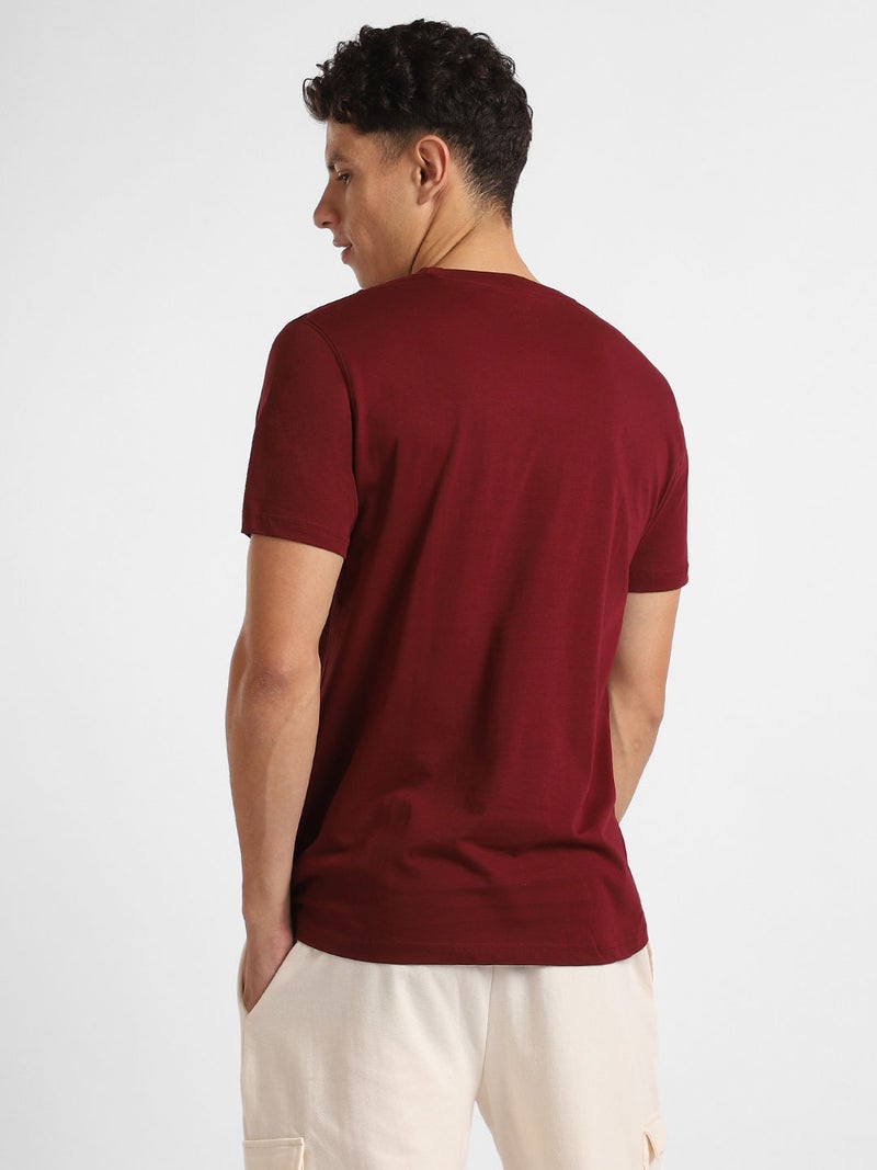 Nobero Men Cotton Geometry Printed T-shirt - Image 4