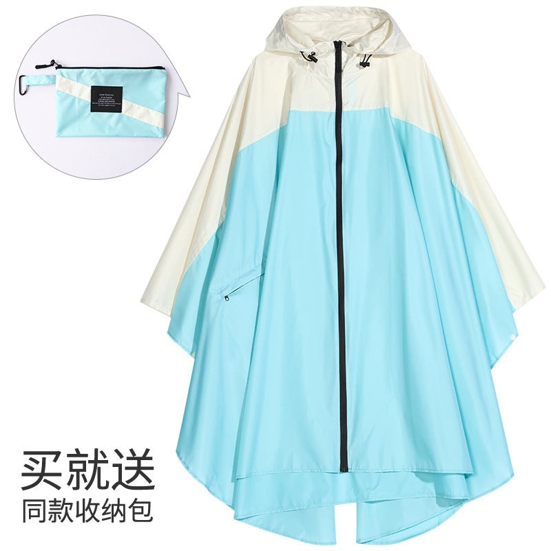 Manufacturer Consignment Japanese And Korean Fashion Thin Cloak Adult Men And Women Raincoat Poncho Backpack Cycling - Image 1