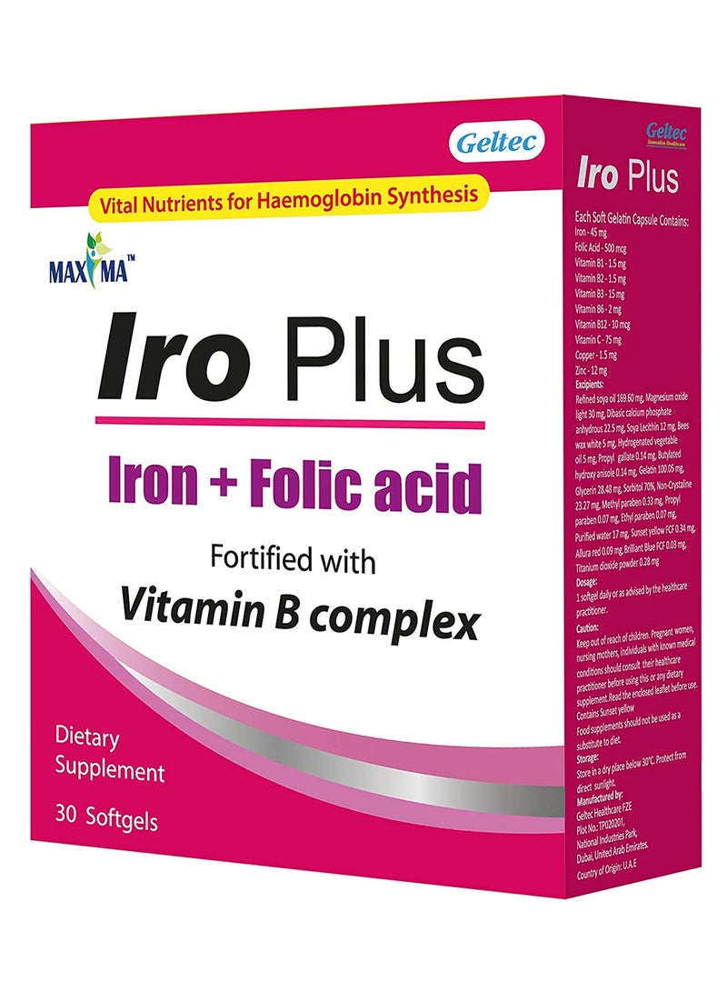Maxima Iro Plus Caps 30S