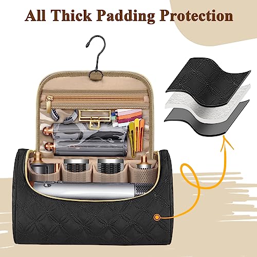 Mancro Travel Storage Case Organizer Compatible with Dyson Airwrap, Hair Dryer, 4 Curling Barrels, 2 Smoothing Brushes, Volumizing Brush, Lightweight Travel Carrying Case for Hair Curler Accessories - Image 3