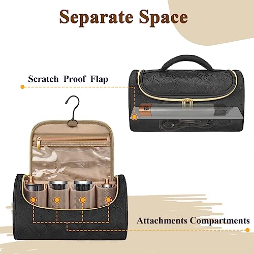 Mancro Travel Storage Case Organizer Compatible with Dyson Airwrap, Hair Dryer, 4 Curling Barrels, 2 Smoothing Brushes, Volumizing Brush, Lightweight Travel Carrying Case for Hair Curler Accessories - Image 4