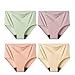 Battewa Cotton Incontinence Underwear for Women High Waisted Leak Proof Panties Bladder Leak Protective Briefs Adult Pee Proof Assurance Underwear L 4 Pack - Image 1