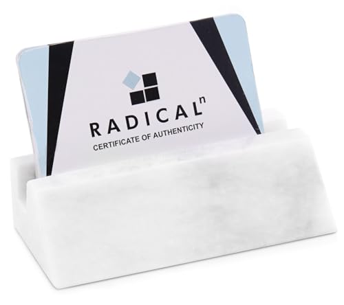 Radicaln Marble Business Card Holder White 4 Handmade Card Holder Stand For Office Desk Office Dcor With Business Card Organizer Business Card Holder Credit Card Holder - Image 1