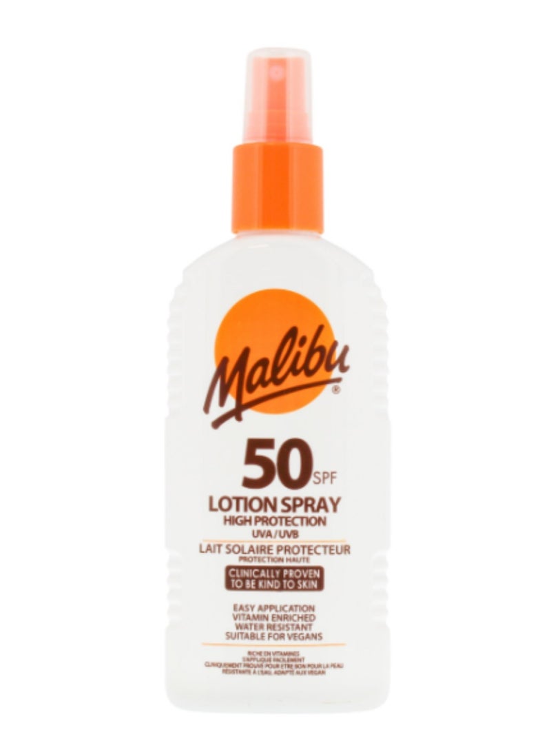 ماليبو بخاخ لوشن واقي شمس SPF 50 بحماية UVA/UVB – 200 مل