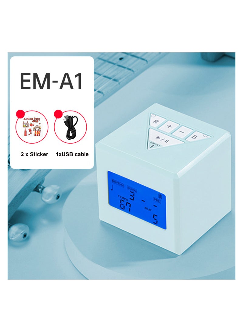 Rechargeable Digital Metronome, Suitable for All Instruments, Guitar, Bass, Violin, Ukulele, For Music Training