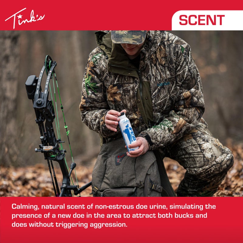 TINK'S #1 Doe-P Calming Non-Estrous Urine Spray Gel Deer Attractant for Hunting (5 oz Can) - Superior & Long Lasting Hunting Scents - Hunting Lure/Attractant - Image 3