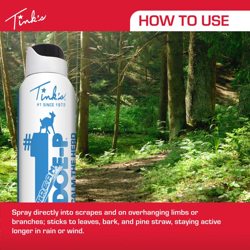 TINK'S #1 Doe-P Calming Non-Estrous Urine Spray Gel Deer Attractant for Hunting (5 oz Can) - Superior & Long Lasting Hunting Scents - Hunting Lure/Attractant - Image 5