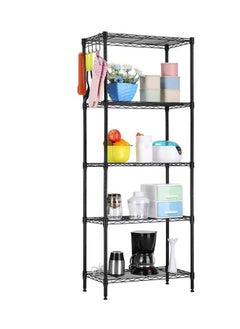 5-Tier Wire Shelving Bathroom Storage Black 60x32x150cm - pzsku/ZE9CD03B023A0866CA888Z/45/_/1702364851/0d2420b3-d81b-489c-a916-6ef8b8213324