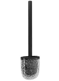 AIWANTO Toilet Bowl Brush Holder Set Elegant Design with Holder for Deep Cleaning Under Rim Compact Size Scrubber for Small Space Modern Bathroom Accessories Grey  - Image 4