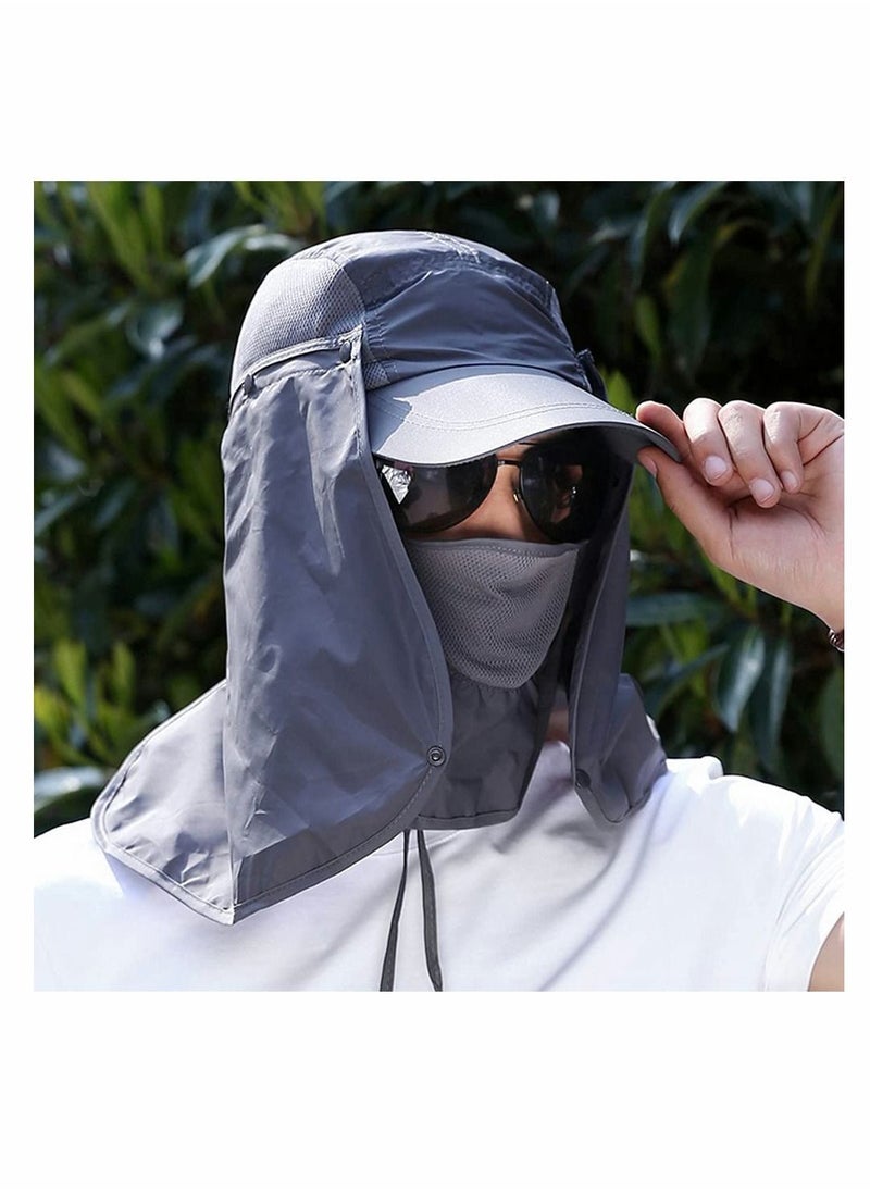 Y&D Sport Hat, 50 Protection Outdoor Multifunctional Flap Cap Sun Shield Mask Perfect Hat Baseball cap Unisex Unstructured Foldable Long Large  - Image 2