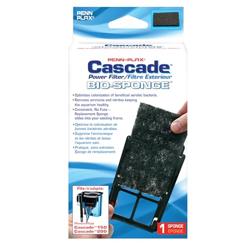 Penn Plax Penn-Plax Cascade 150 or 200 GPH Hang On Filter Aquarium Bio Sponge Replacement; 1 Pack; Cut to fit Cascade 150 or 200 - Image 5