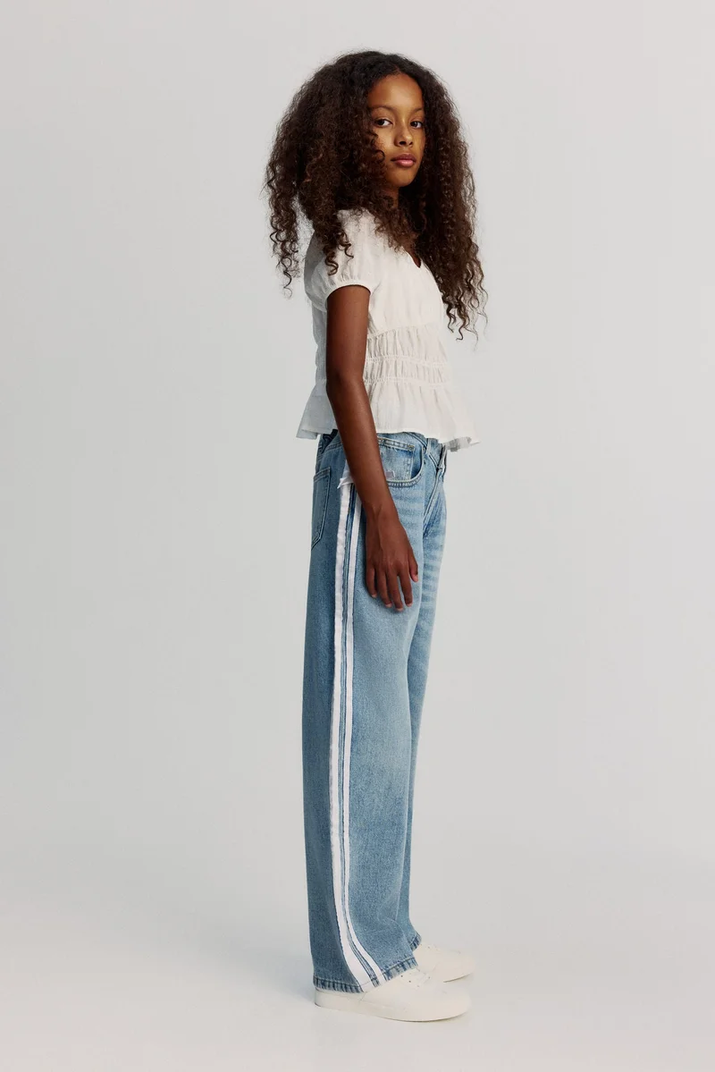 H&M Smocked cotton blouse