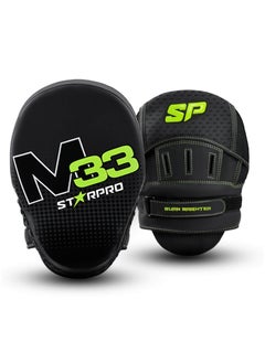 Starpro M33 Boxing Mitts - Matte Synthetic Leather - Boxing Pads for Coaching in Boxing MMA Kickboxing and Martial Arts - Men and Women - Muay Thai Pads  - Image 1
