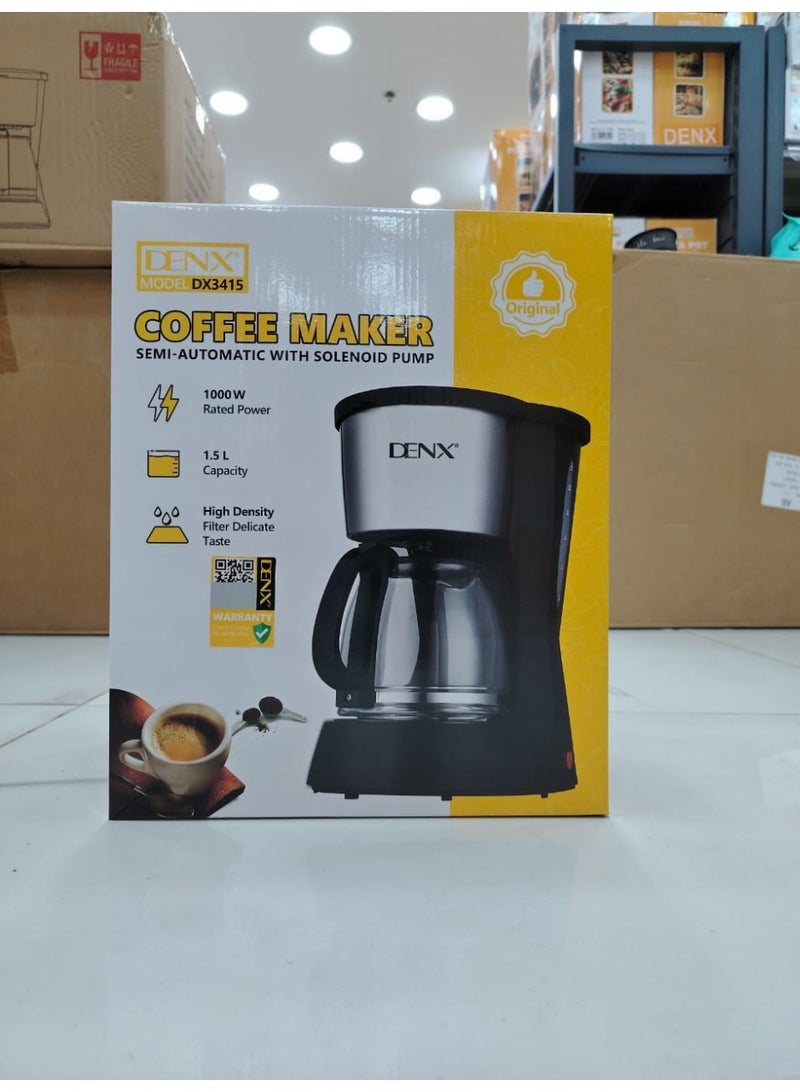 دينكس ماكينة قهوة DENX DX3415 | شبه أوتوماتيكية بمضخة سولينويد - Image 2