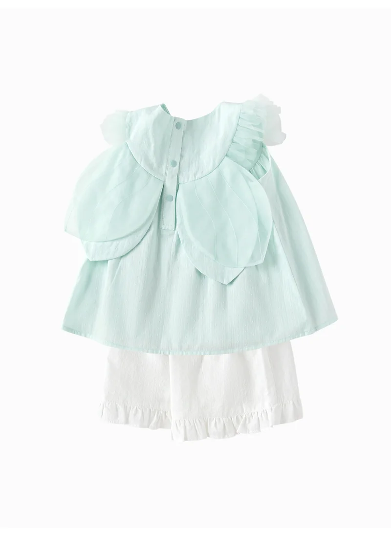 بالابالا Baby Girl Woven short sleeve suit