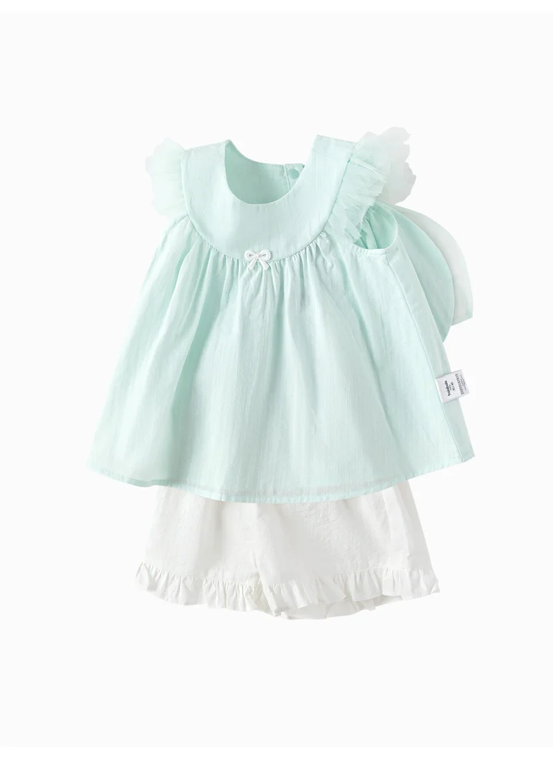 بالابالا Baby Girl Woven short sleeve suit