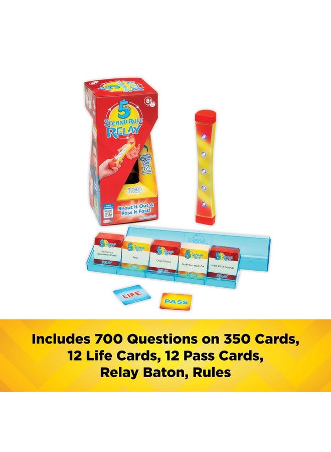 5 Second Rule Relay - Family Party Game - Electronic Relay Baton - Shout It Out & Pass It Fast! - for 2 or More Players, for Kids Ages 8 and Up - Image 2