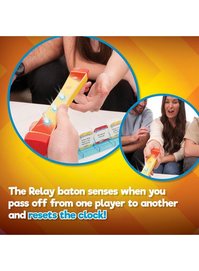 5 Second Rule Relay - Family Party Game - Electronic Relay Baton - Shout It Out & Pass It Fast! - for 2 or More Players, for Kids Ages 8 and Up - Image 5