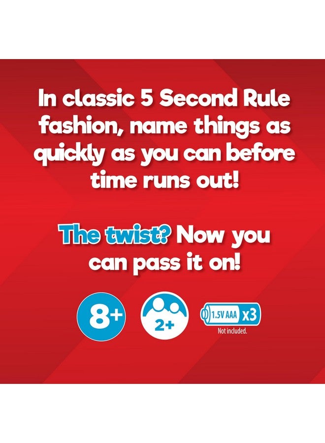 5 Second Rule Relay - Family Party Game - Electronic Relay Baton - Shout It Out & Pass It Fast! - for 2 or More Players, for Kids Ages 8 and Up - Image 3