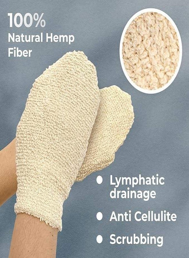 ANVIKA Exfoliating Glove Mitt Body Scrub for Bath Shower Spa Hand Exfoliator Gloves, Dead Skin Cell Remover, Plant Based Deep Exfoliation Scrubber (Body Bath Gloves- 1 Pc) - Image 3