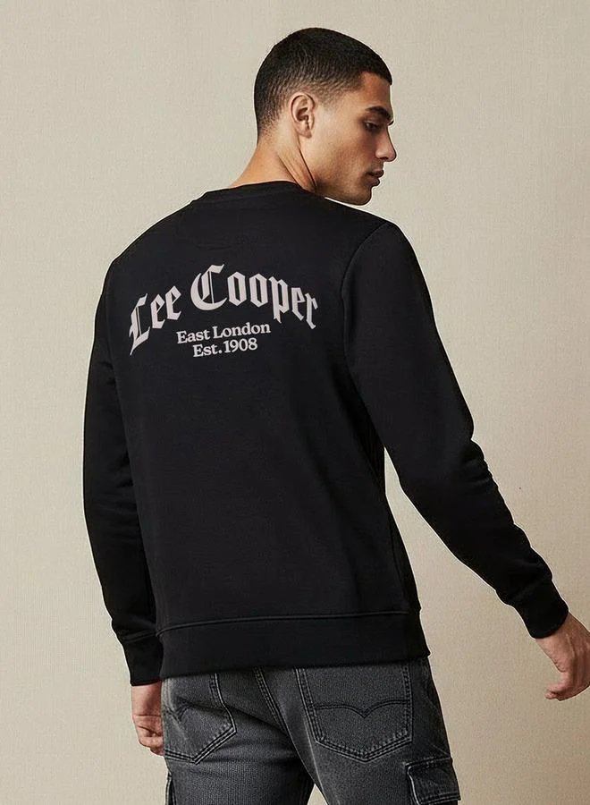 Lee Cooper  Lee Cooper Men Regular Fit Logo Print Cotton Sweatshirt for Men | Best Price UAE