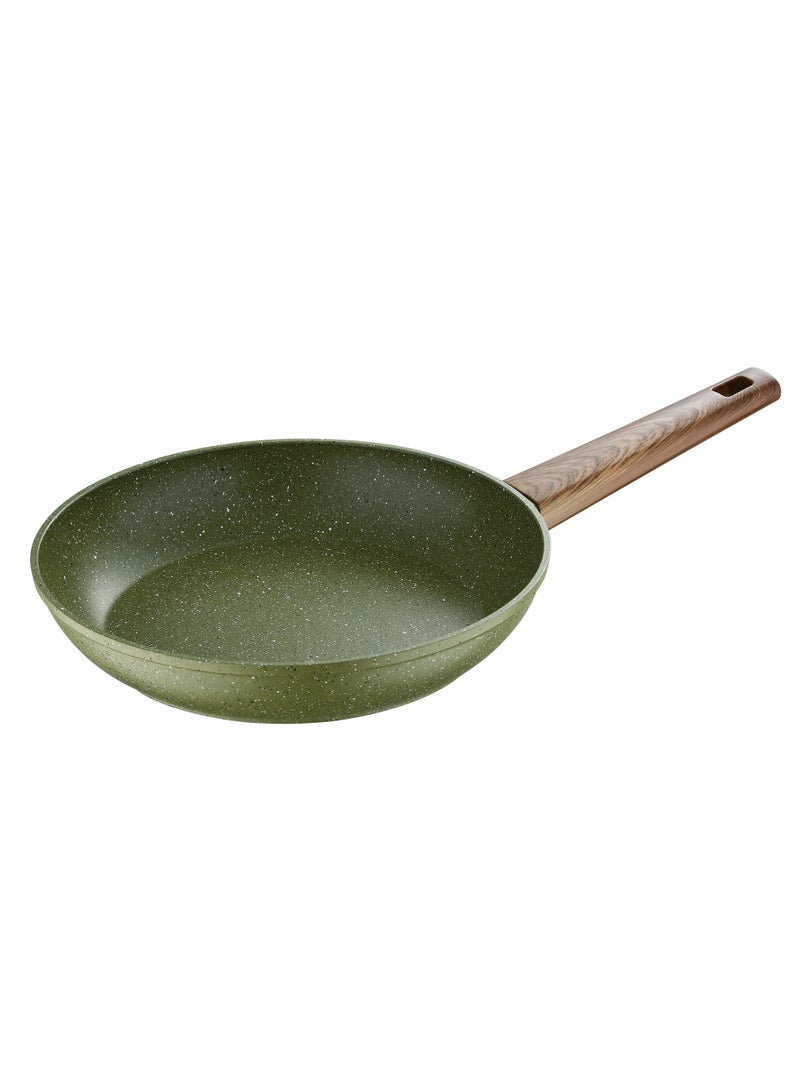 BERGNER ACADIA FORGED ALUMINUM  FRYPAN 28X5.5CM WITH  INDUCTION BOTTOM, GREEN COLOR, BG56233GR  - Image 1